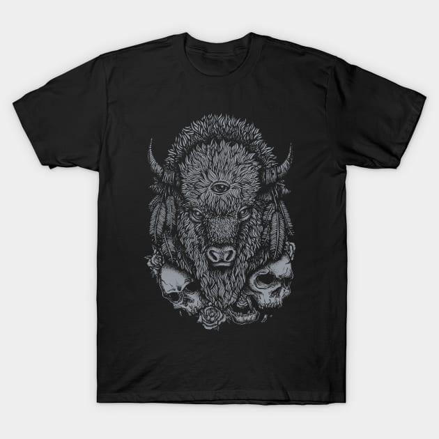 Wild Bison T-Shirt by Deniart